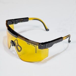 PIT VIPER The Crossfire 2000S Sunglasses - NIB Black / Gold - #48739-SUN3